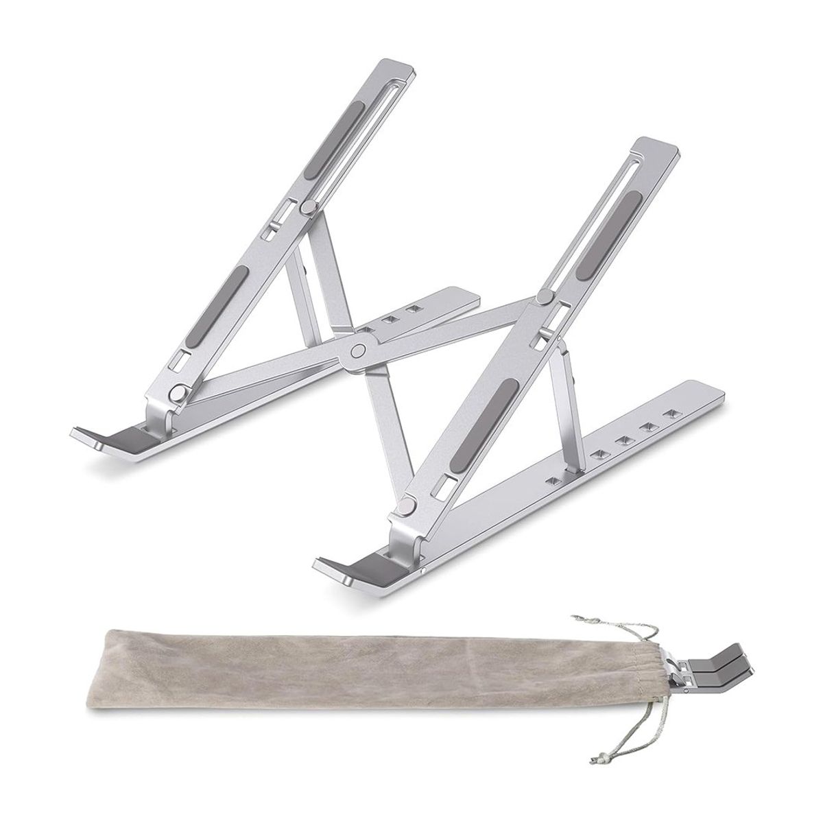 GENERICO - Soporte de aluminio para Notebook elevador plegable OMOTON