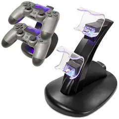 DBLUE - Cargador Dual Ultra Rápido Compatible Con Cable Ps4 1000mA