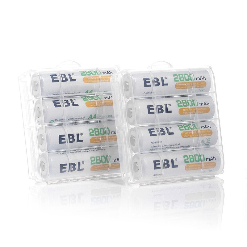 GENERICO - 8 pilas AA 1.2V EBL de 2800 mAh