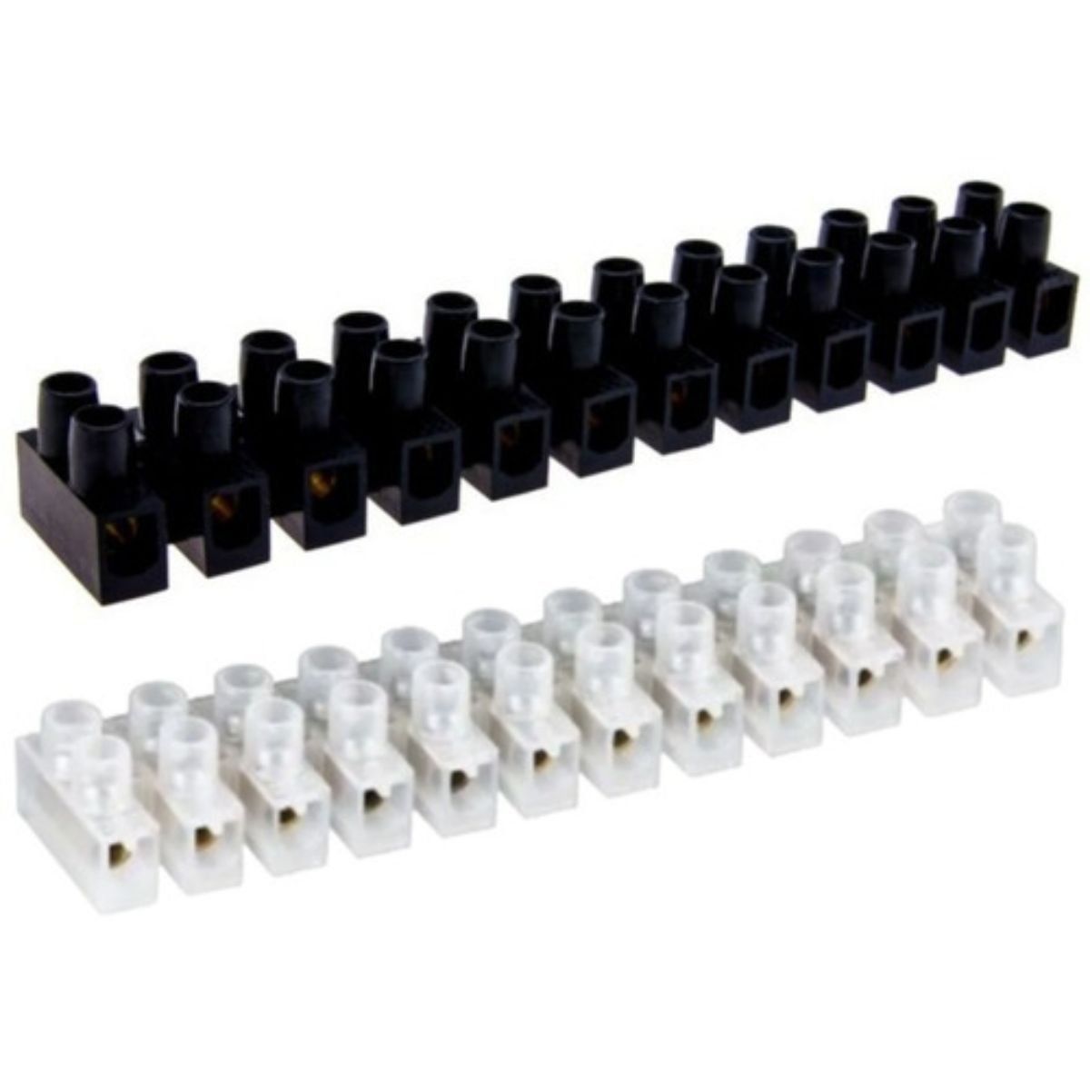 GENERICO - Pack 10 Regletas De Conexión Plástica 12 Polos 4mm