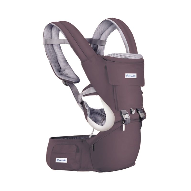 PUMUCKI - Porta Bebé Ergonómico 6 Posiciones Gris Pumucki