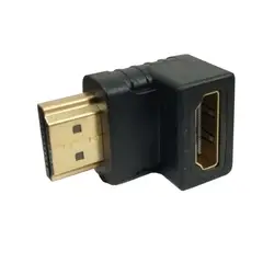 GEN - Copla Adaptador Para Hdmi Angulo 90 Cable Pantalla Tv Led Pc Notebook - Negro
