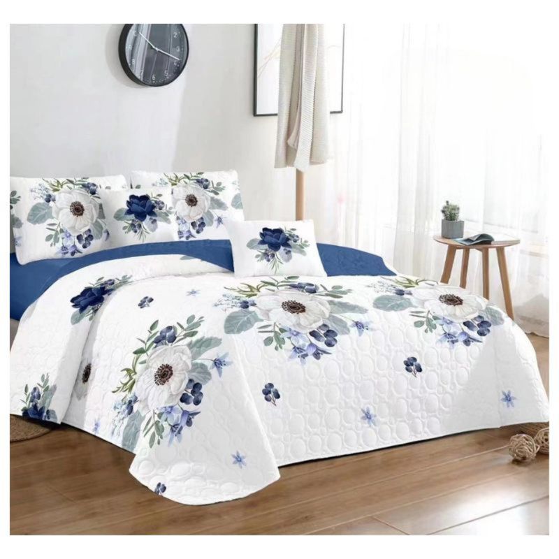 GENERICO - Cubrecama Tela Quilt De Verano 2 Plazas Diseño Estampado