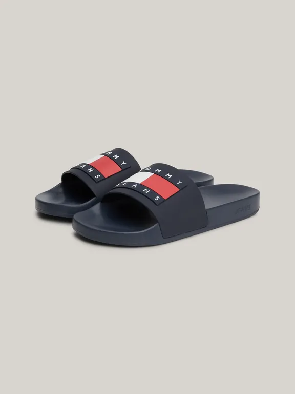 Sandalias Logo Flag Azul Tommy Jeans