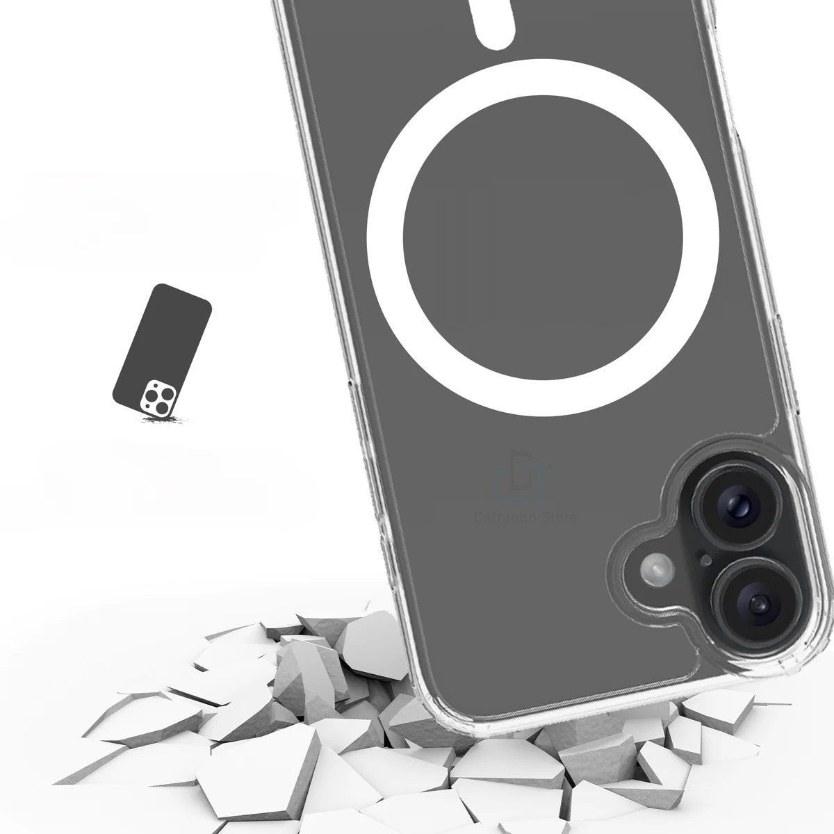 GENERICO - Carcasa Transparente Con Magsafe Para iPhone 16 Plus