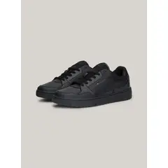 TOMMY HILFIGER - Zapatillas Essential De Cuero Negro