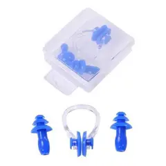 OEM - Tapones Para Nariz Y Oídos De Silicona - Azul - Talla Única