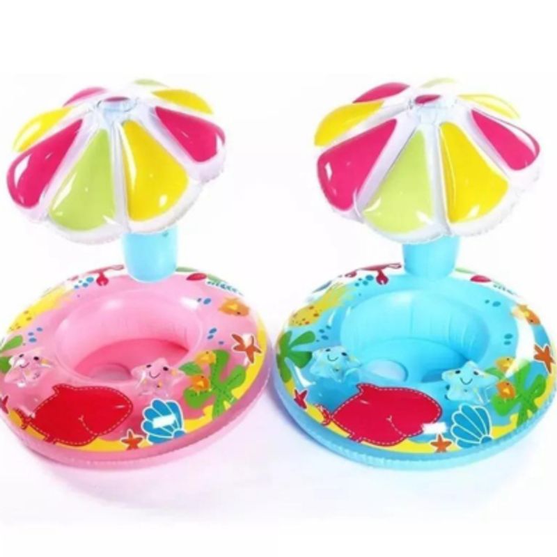 GENERICO - Bote Salvavida Inflable Palmera Con Asiento Y Techo
