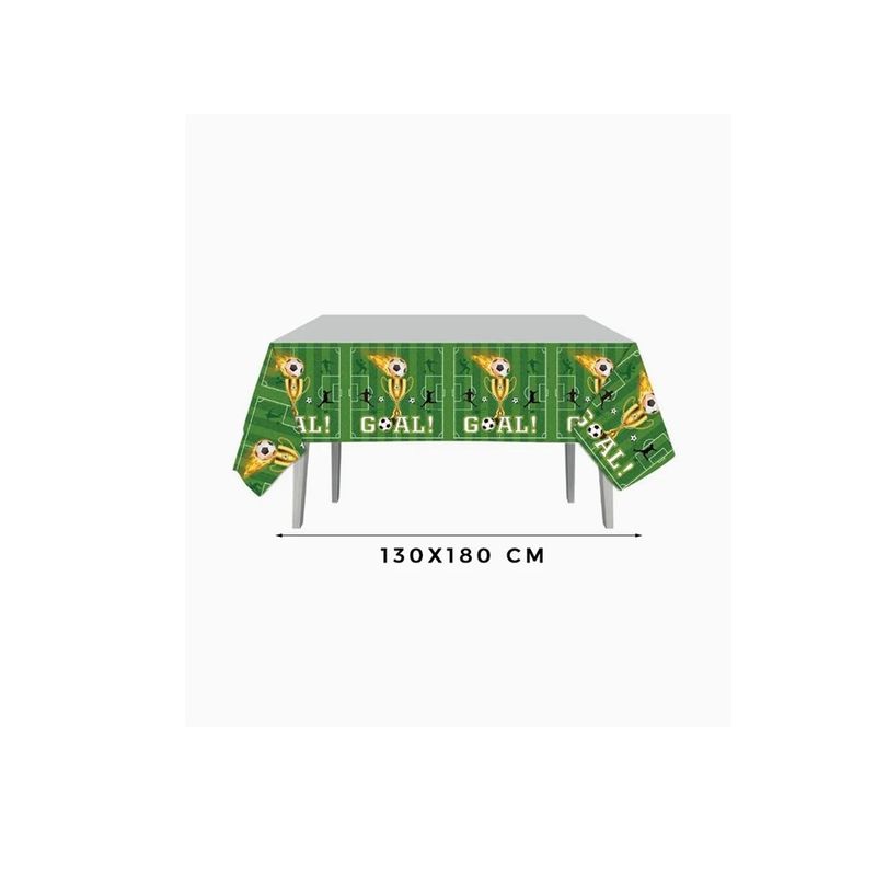 GENERICO - Mantel de Mesa Futbol Verde 130x180cm