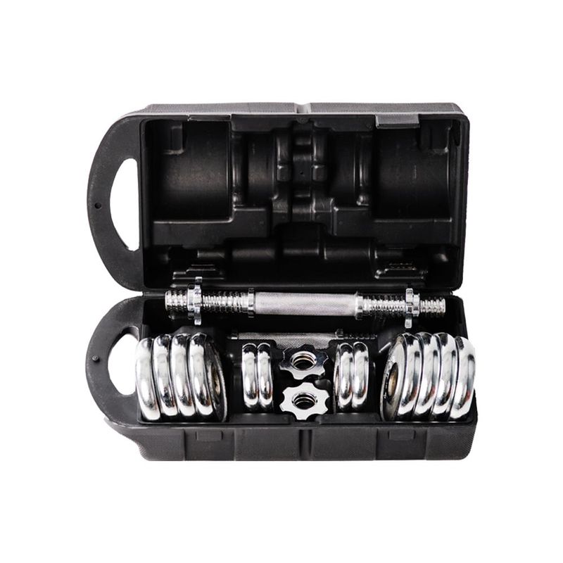 ORCUS - Set Maleta Mancuernas Cromada 15kg