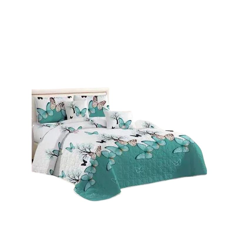 GENERICO - Cubrecama Tela Quilt De Verano 2 Plazas Diseño Estampado