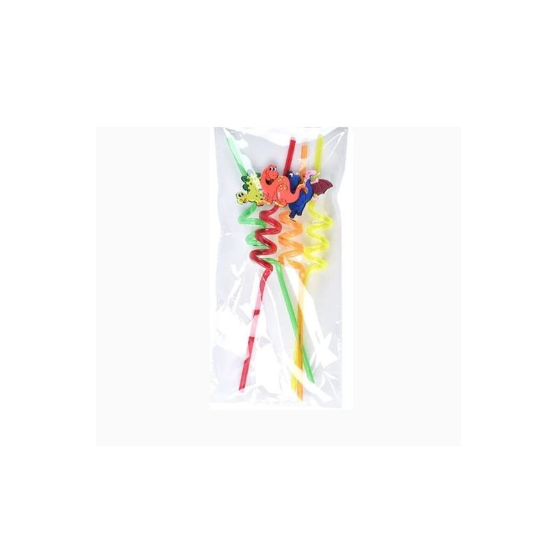 GENERICO - Bombilla Fashion 26cm 4pcs Colores Surtidos