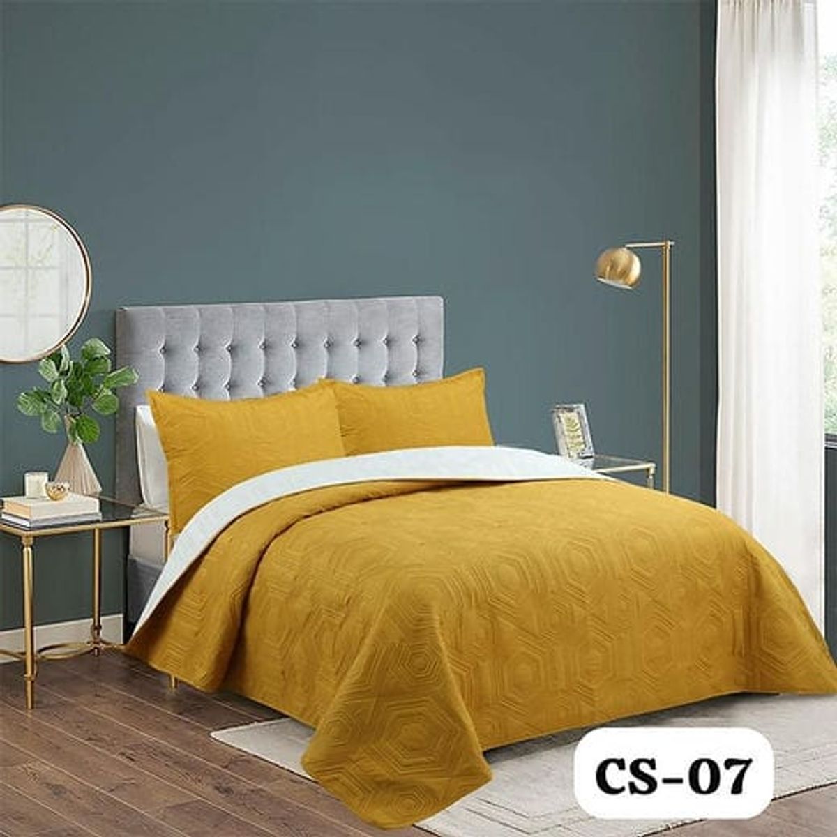 ANGELES DEL HOGAR - Cobertor  Quilt De Verano Plaza y Media 15 Amarillo