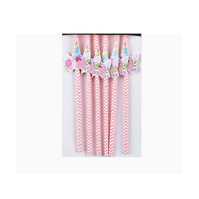 GENERICO - Bombilla Unicornio Color  Rosado 20cm