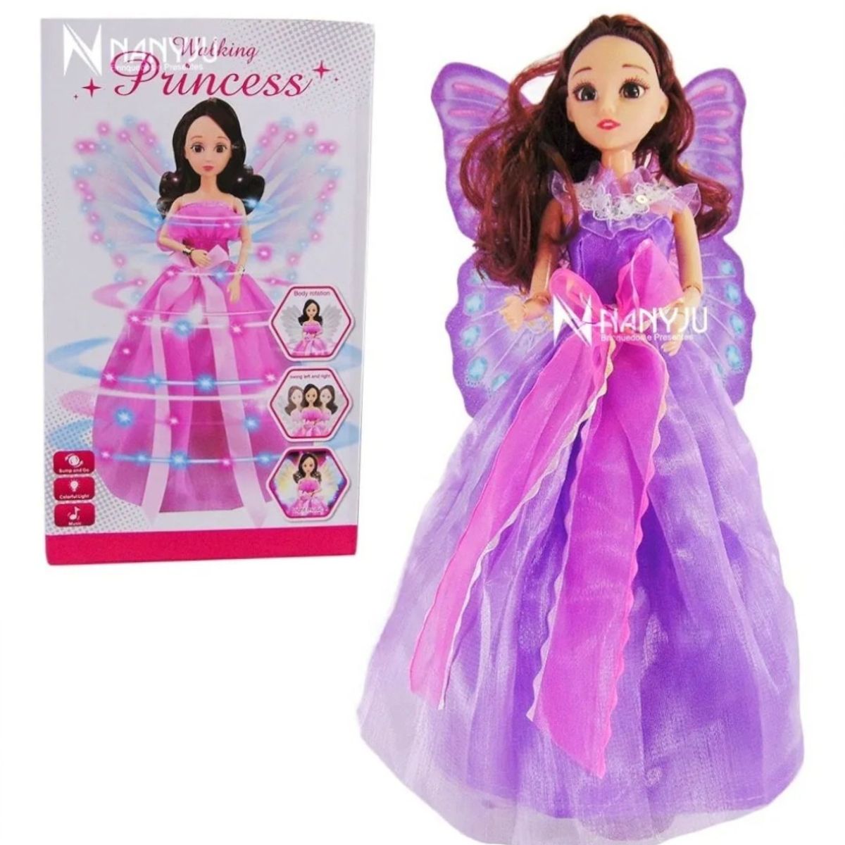 ANGELES DEL HOGAR - Juguete Muñeca Princess para niñas