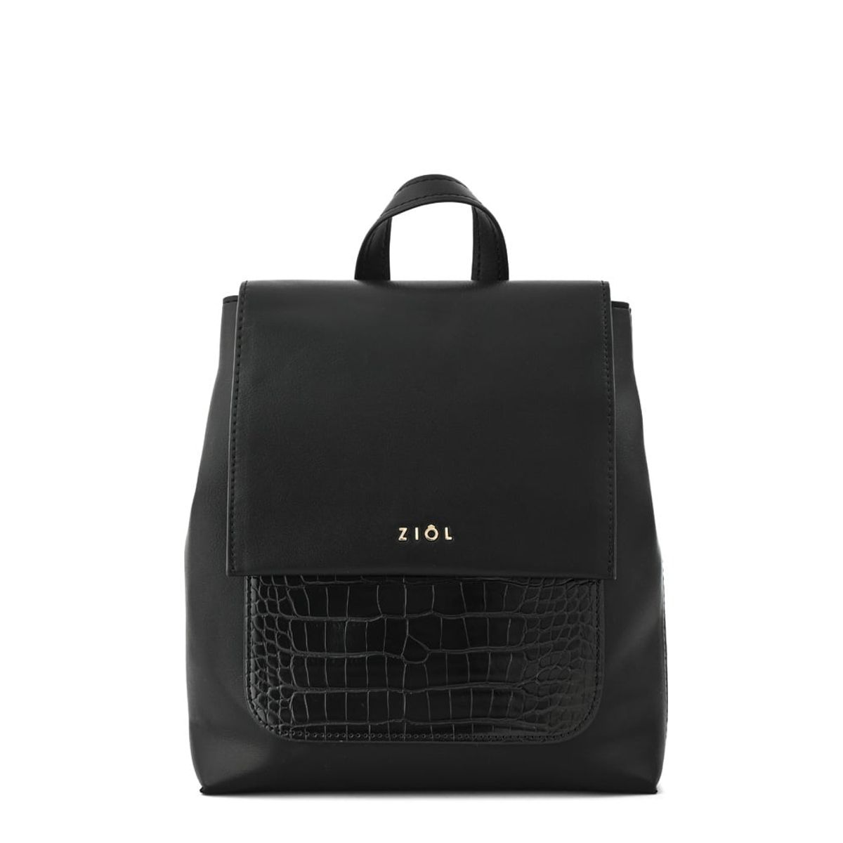 ZIOL - Mochila con tapa callie mediana negro