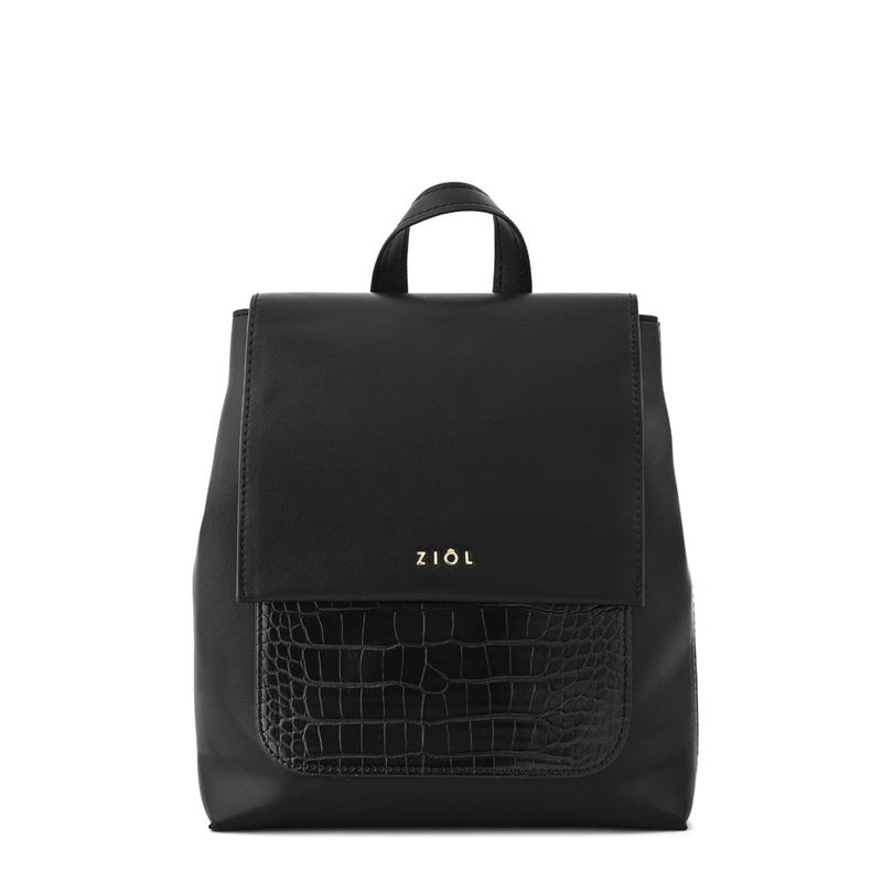 ZIOL - Mochila con tapa mediana callie negro