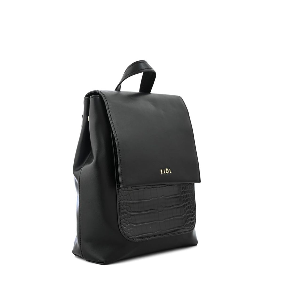 ZIOL - Mochila con tapa callie mediana negro