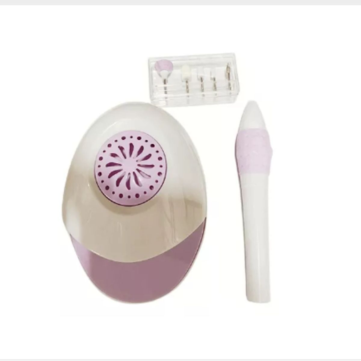 GENERICO - Kit de Cuidado de Uñas Lima Eléctrica + Secador + Accesorios