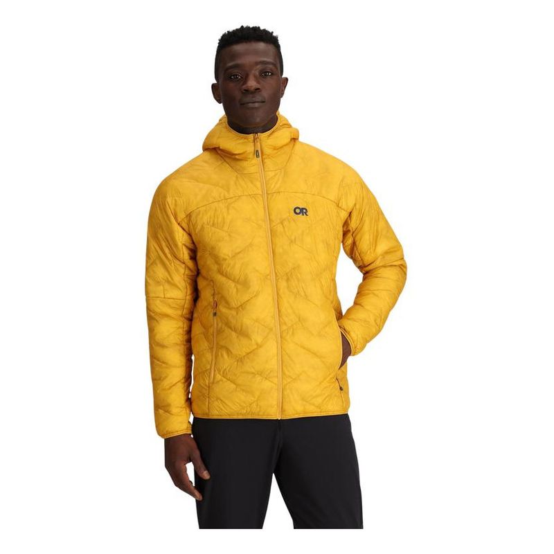 OUTDOOR RESEARCH - Parka Superstrand Lt Con Gorro Hombre Amarillo