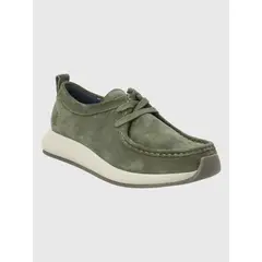 HUSH PUPPIES - Zapato Cuero Verde Militar Hombre Icon