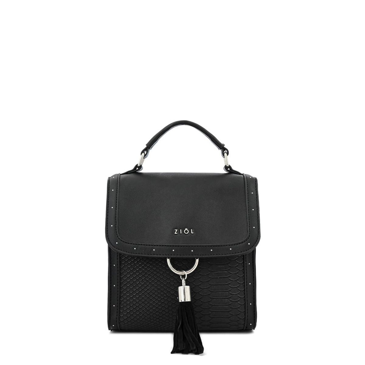 ZIOL - Mochila con tapa kira pequeña negro especial