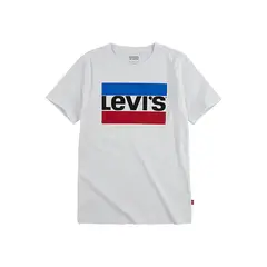 LEVIS - Polera Niño Sportwear Manga Corta Blanca