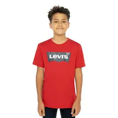 LEVIS - Polera Niño Batwing Manga Corta Roja