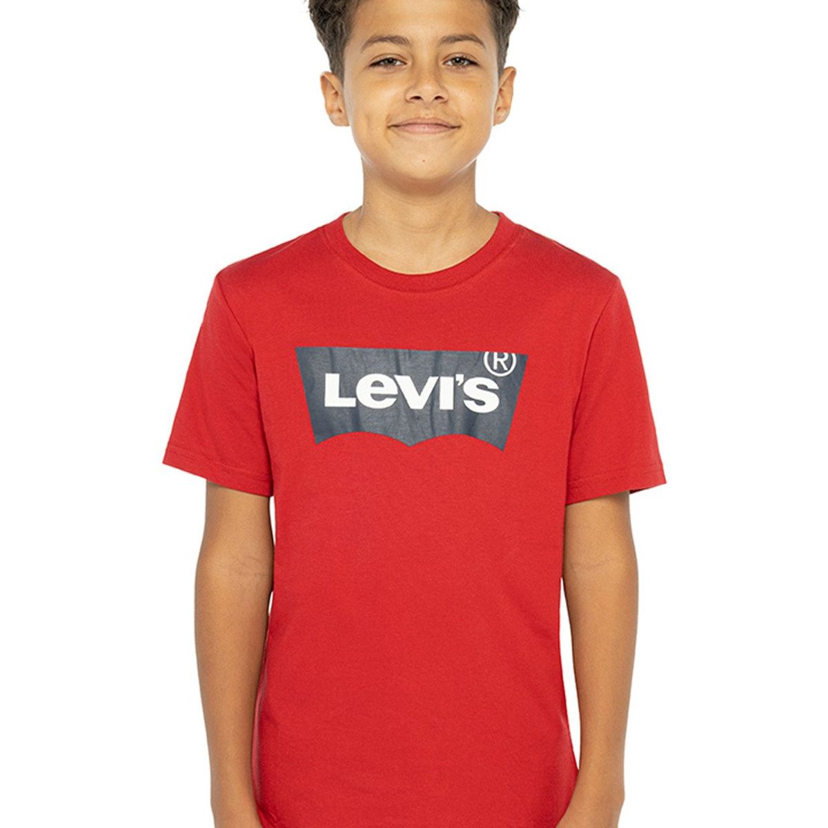 LEVIS - Polera Niño Batwing Manga Corta Roja Levis