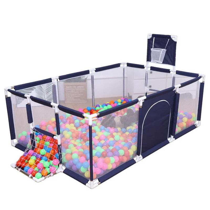DETODOYMAS - Corral Seguridad Bebes Con Aro De Basket 180cm Colores