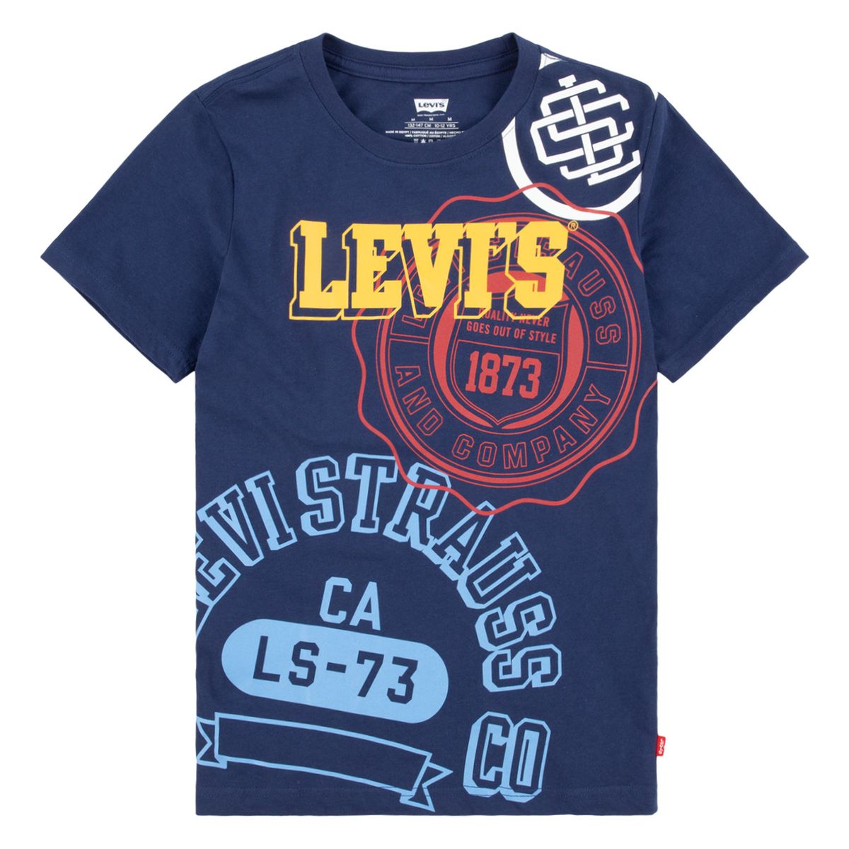 LEVIS - Polera Niño Manga Corta Azul Levis