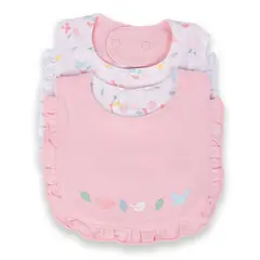 PILLIN - Babero Bebé Niña Multicolor