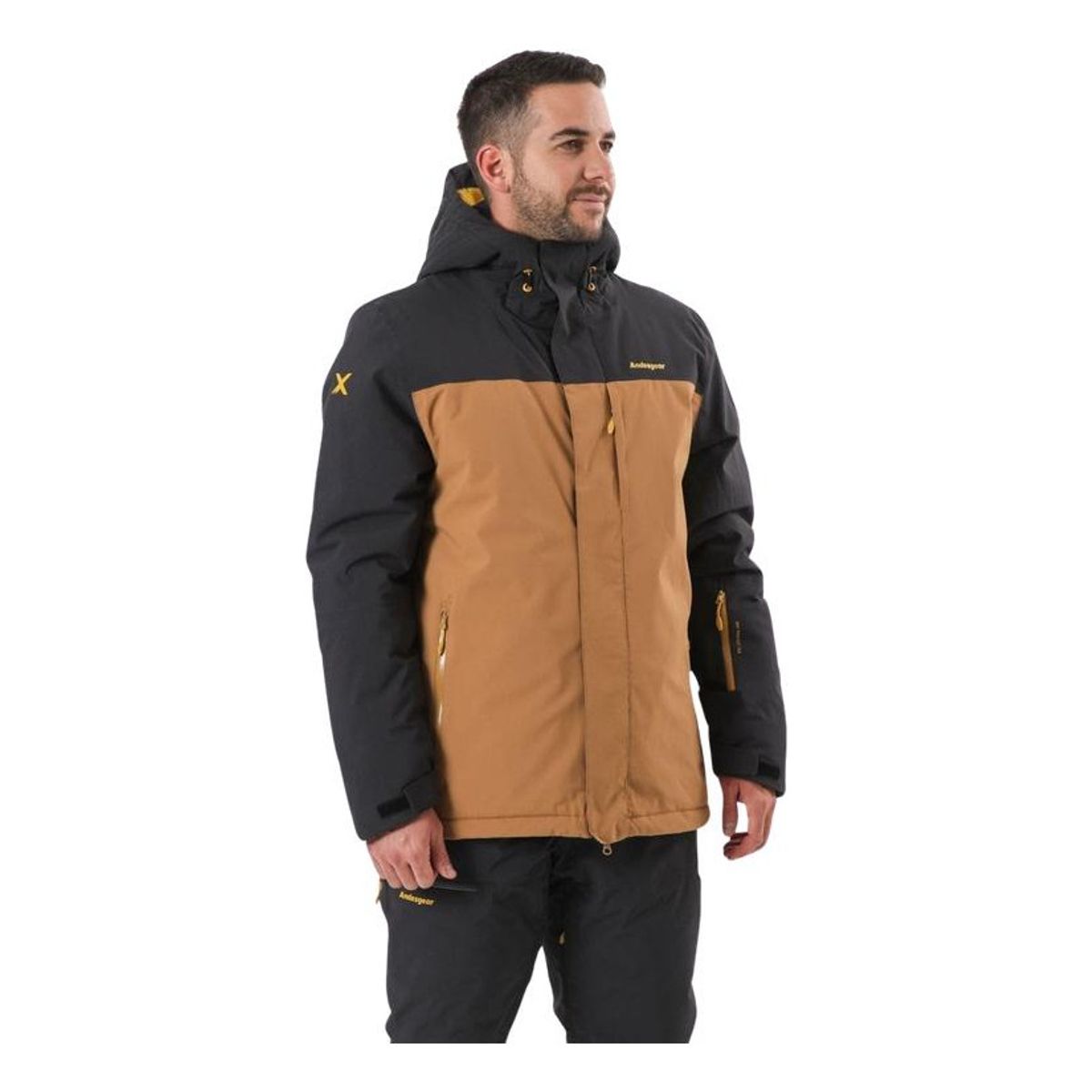 ANDESGEAR - Chaqueta Hombre Nieve Antillanca Xpedition Café Andesgear