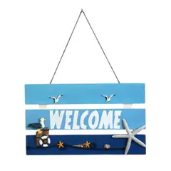 GENERICO - Tableros De Bienvenida Colgantes De Madera Estilo Marino 20x8cm