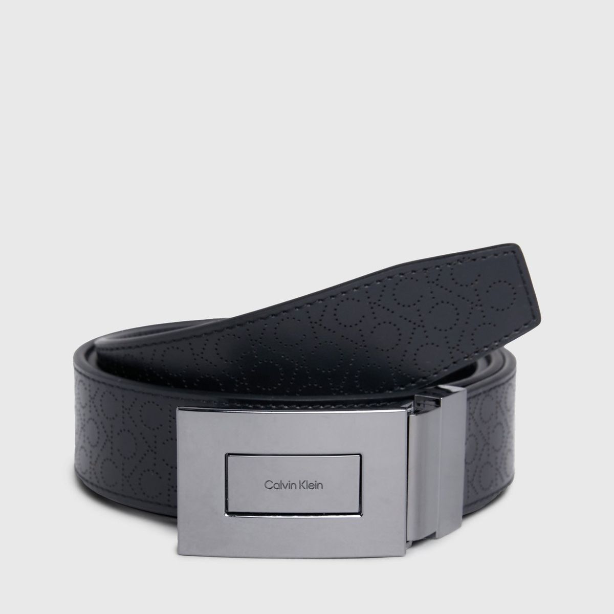 CALVIN KLEIN - Cinturón Reversible Formal Plaque Mono 35Mm Negro Calvin Klein