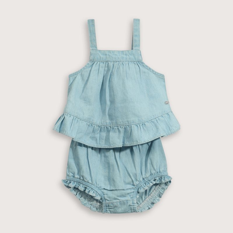 OPALINE - Conjunto Bebé niña Azul 39495 Opaline