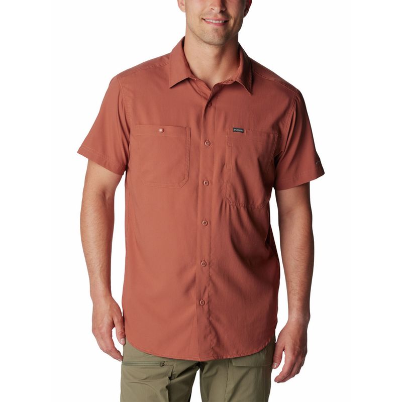COLUMBIA - Camisa Hombre Silver Ridge Utility Lite Rojo COLUMBIA