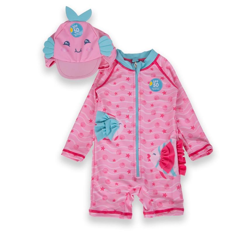 PILLIN - Traje de baño Bebé Niña Rosado Pillin PILLIN