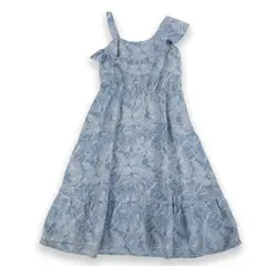 PILLIN - Vestido Niña Denim - Azul