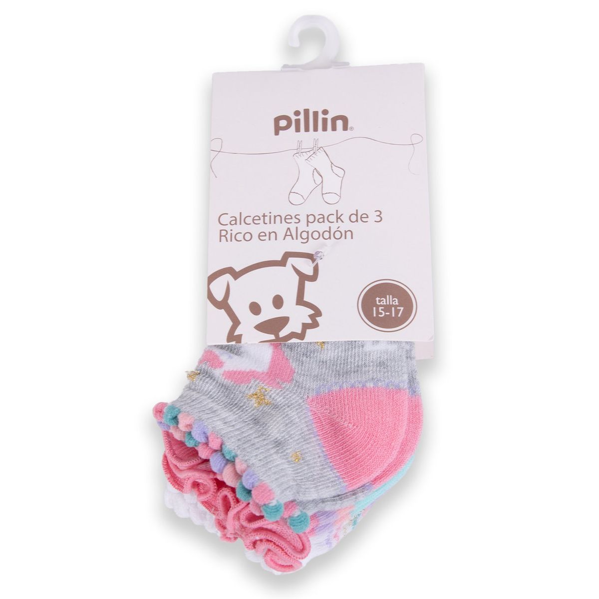 PILLIN - Calcetín Niña Multicolor Pillin PILLIN