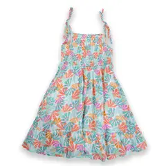 PILLIN - Vestido Niña Turquesa