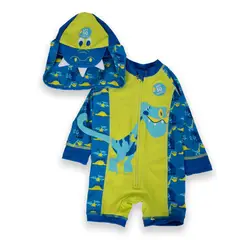 PILLIN - Traje de baño Bebé Niño Azul petróleo