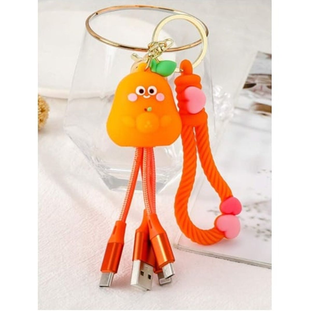 GENERICO - Cable Cargador Llavero Usb 3-1