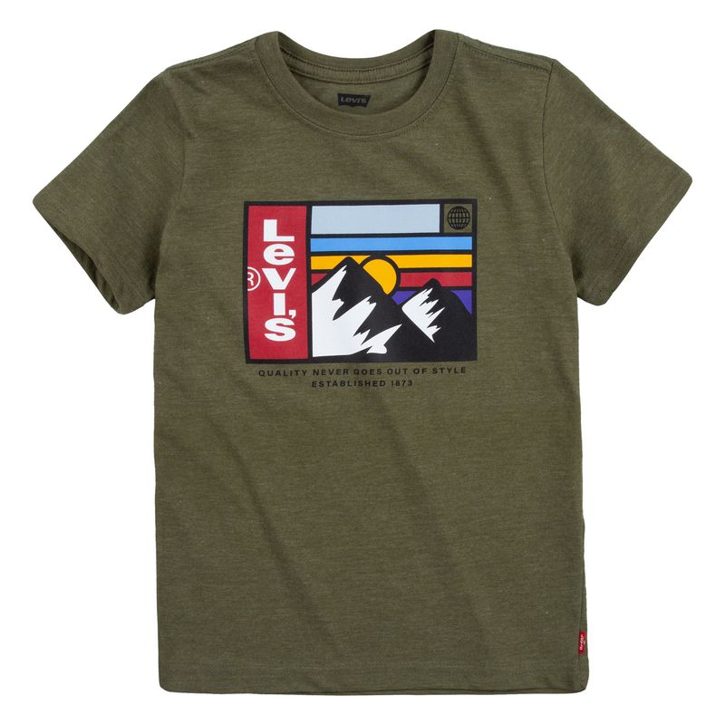 LEVIS - Polera Niño Manga Corta Verde Levis