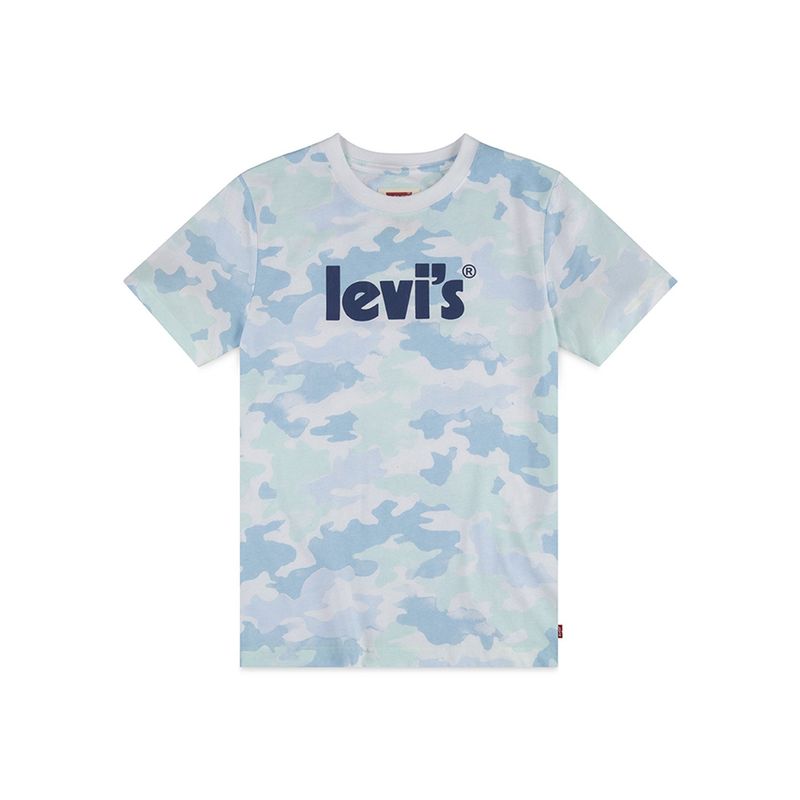 LEVIS - Polera Niño Manga Corta Celeste Levis