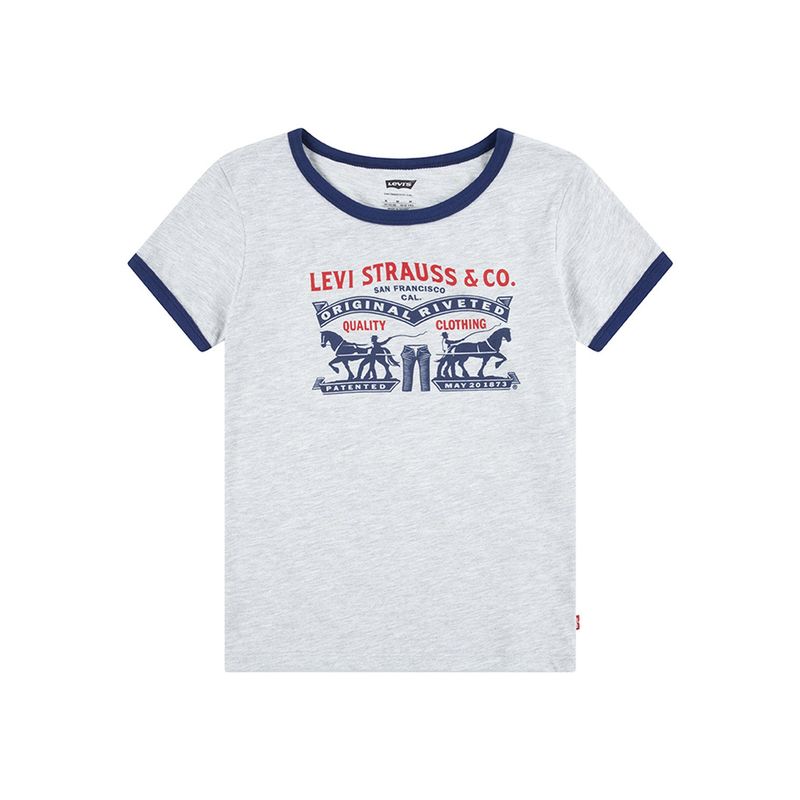 LEVIS - Polera Niña Manga Corta Gris Levis