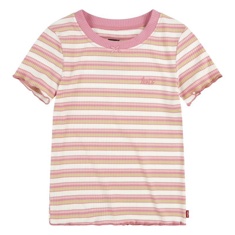 LEVIS - Polera Niña Manga Corta Rosada Levis