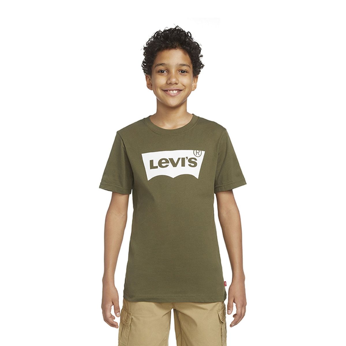 LEVIS - Polera Niño Batwing Manga Corta Verde Levis
