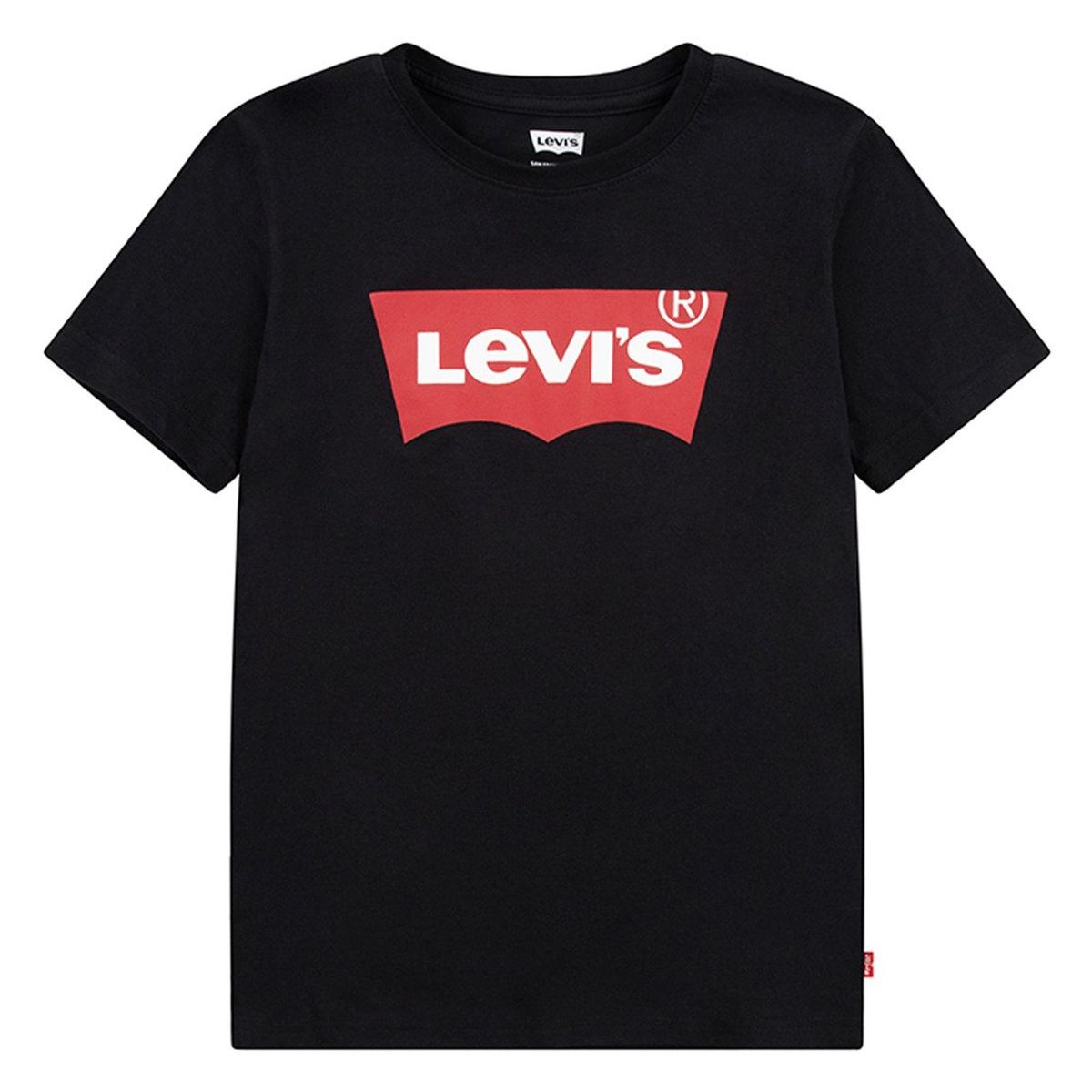 LEVIS - Polera Niño Batwing Manga Corta Negra Levis