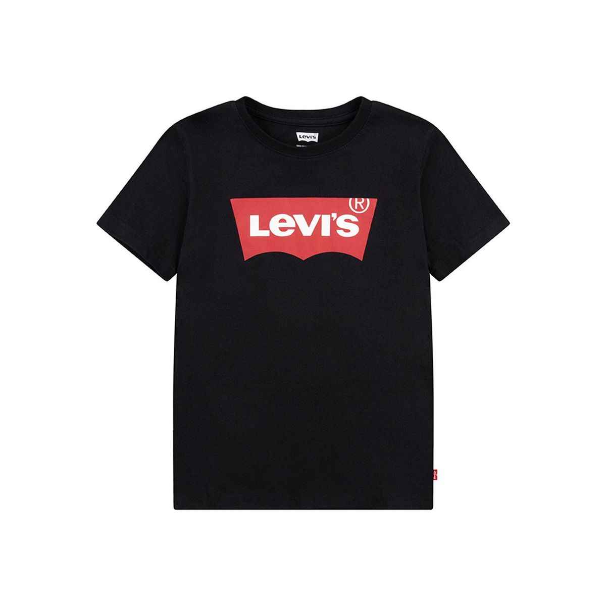 LEVIS - Polera Niño Batwing Manga Corta Negra Levis